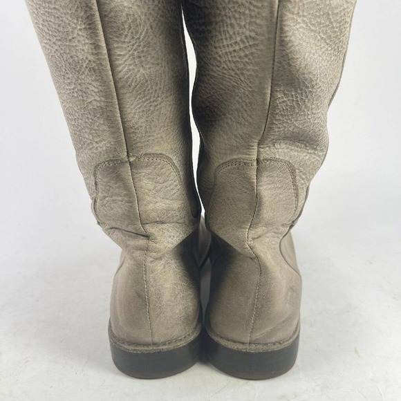 Frye Women's Paige Tall Leather Riding boots US 7.5 Beige Leather Knee-High Boot - Picture 8 of 16